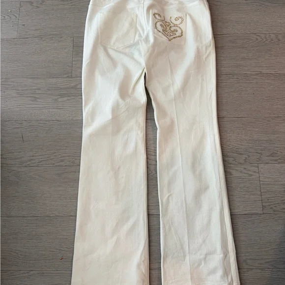 St John Yellow Label Bootcut Embellished Pocket Jeans Size 6